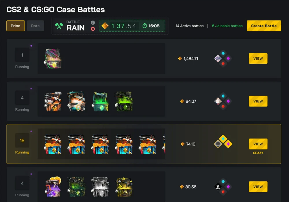 CS2 (ex CS:GO)  Case Battle